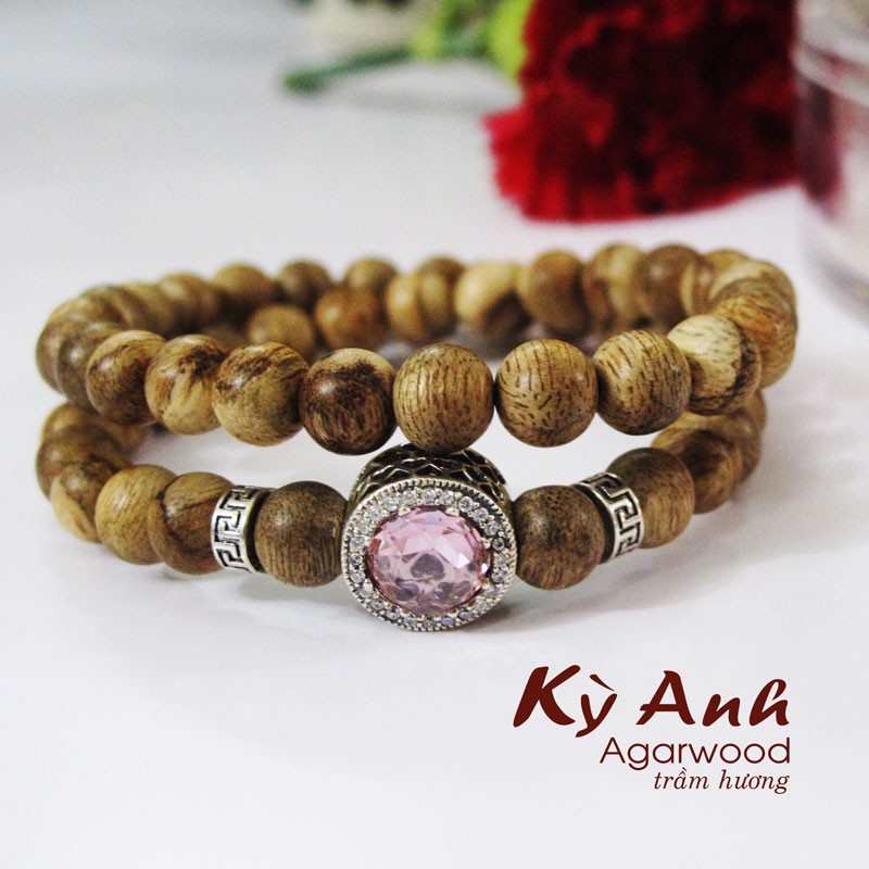 Vòng Tay Trầm Đôi 7mm-VHT014