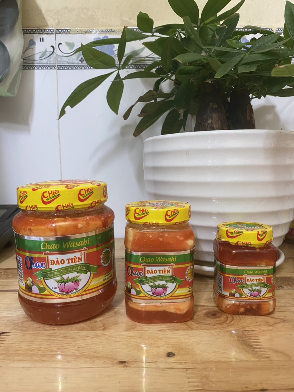 Chao Wasabi Đào Tiên - Hủ nhỏ