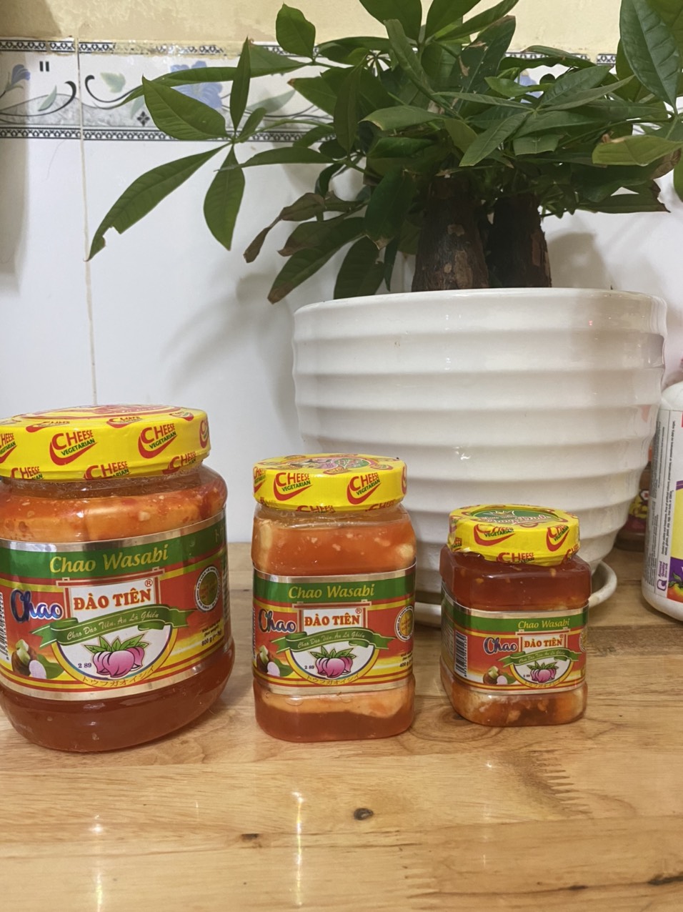 Chao Wasabi Đào Tiên - Hủ nhỏ