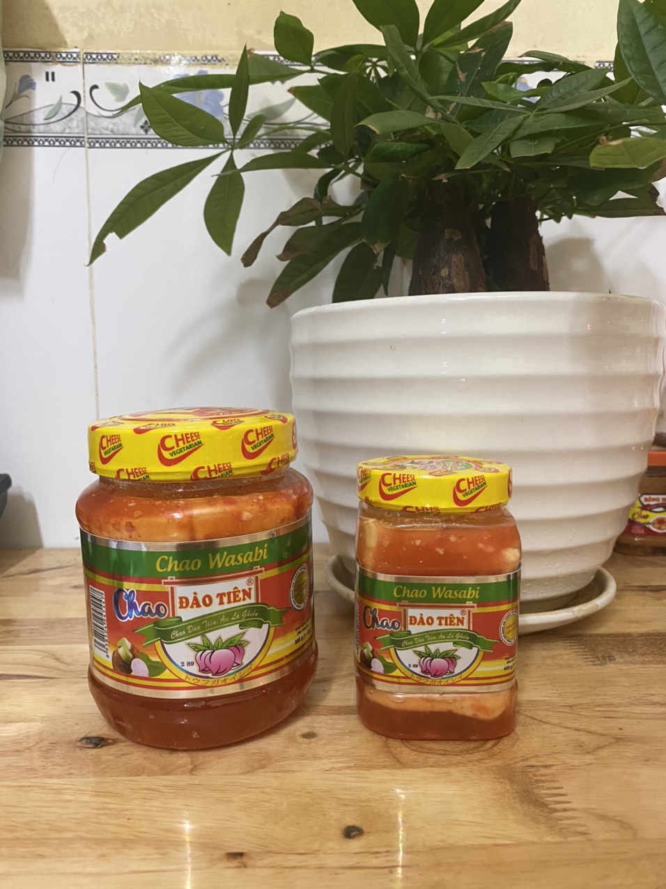 Chao Wasabi Đào Tiên - Hủ trung