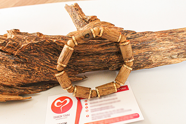 Vòng tay nam nữ đốt trúc bọc vàng 9999