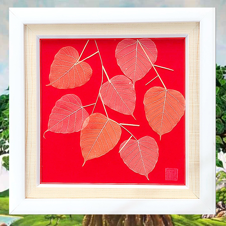 Tranh cành lá bồ đề