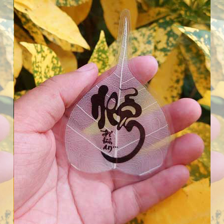 Lá Bồ Đề Trắng Ốp ĐT- Nhẫn