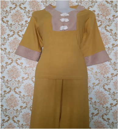 Đồ lam đi Chùa (Ngọc Linen)- Size XL