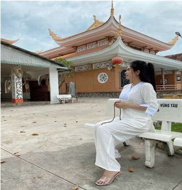 Đồ lam đi Chùa (Ngọc Linen)- Size S