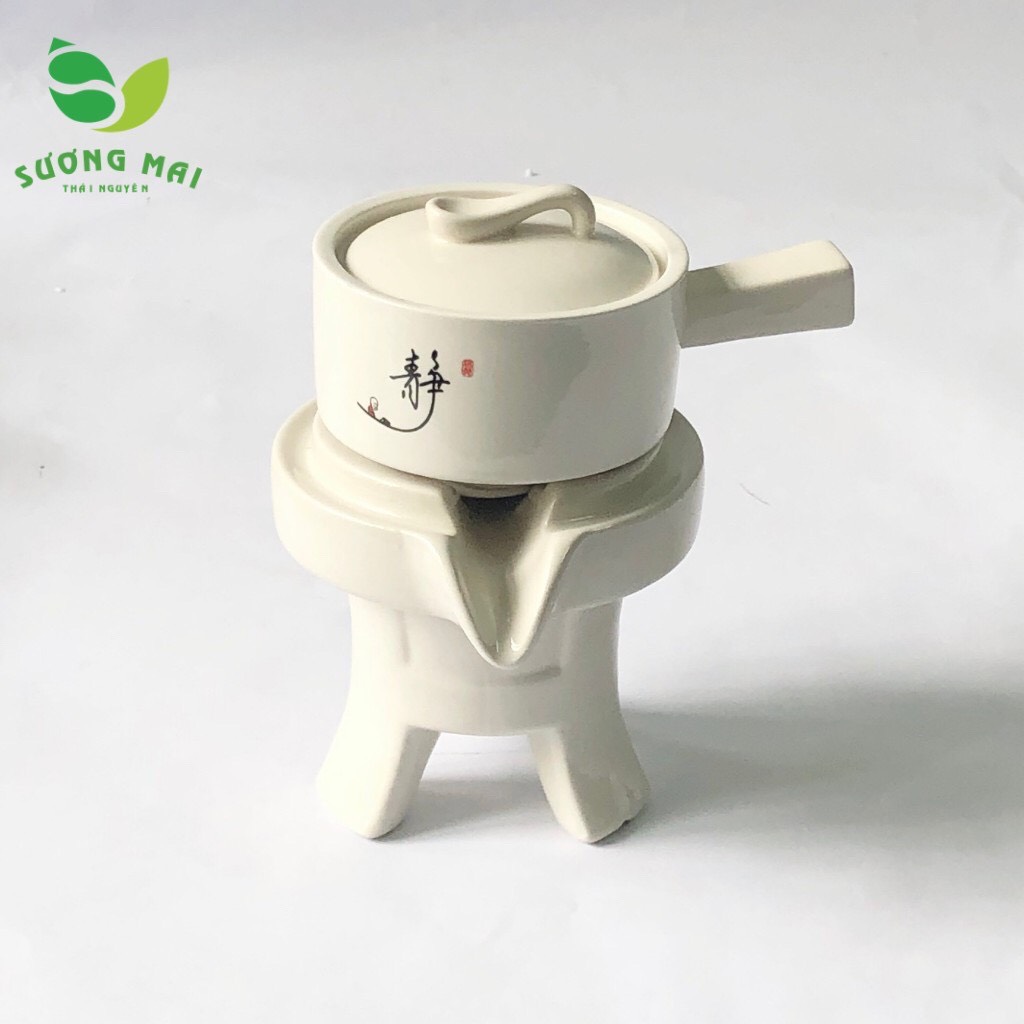 Bộ ấm chén pha trà cối xay SM010 - 12 món Thanh Tĩnh