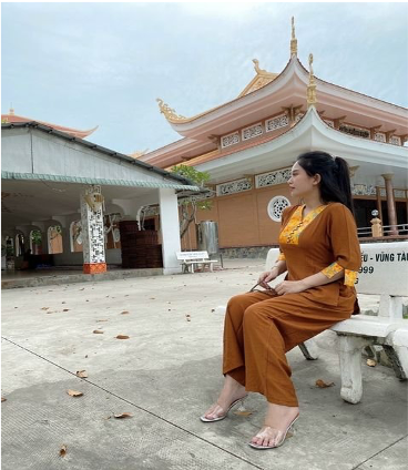 Đồ lam đi Chùa (Ngọc Linen)- Size XXL