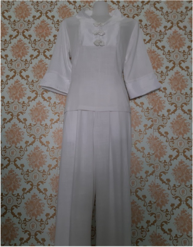 Đồ lam đi Chùa (Ngọc Linen)- Size S