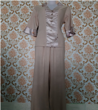 Đồ lam đi Chùa (Ngọc Linen)- Size XL