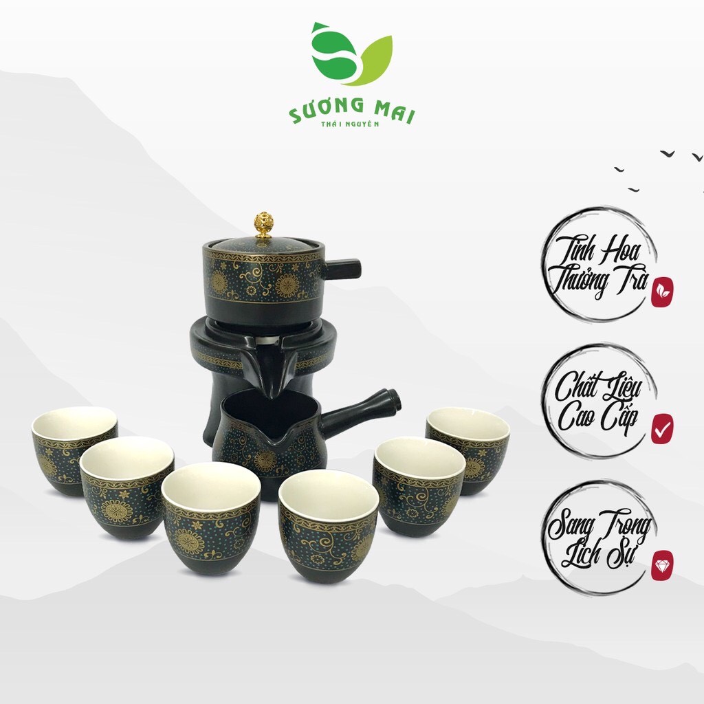 Bộ ấm chén SM009 Hoa Hướng Dương