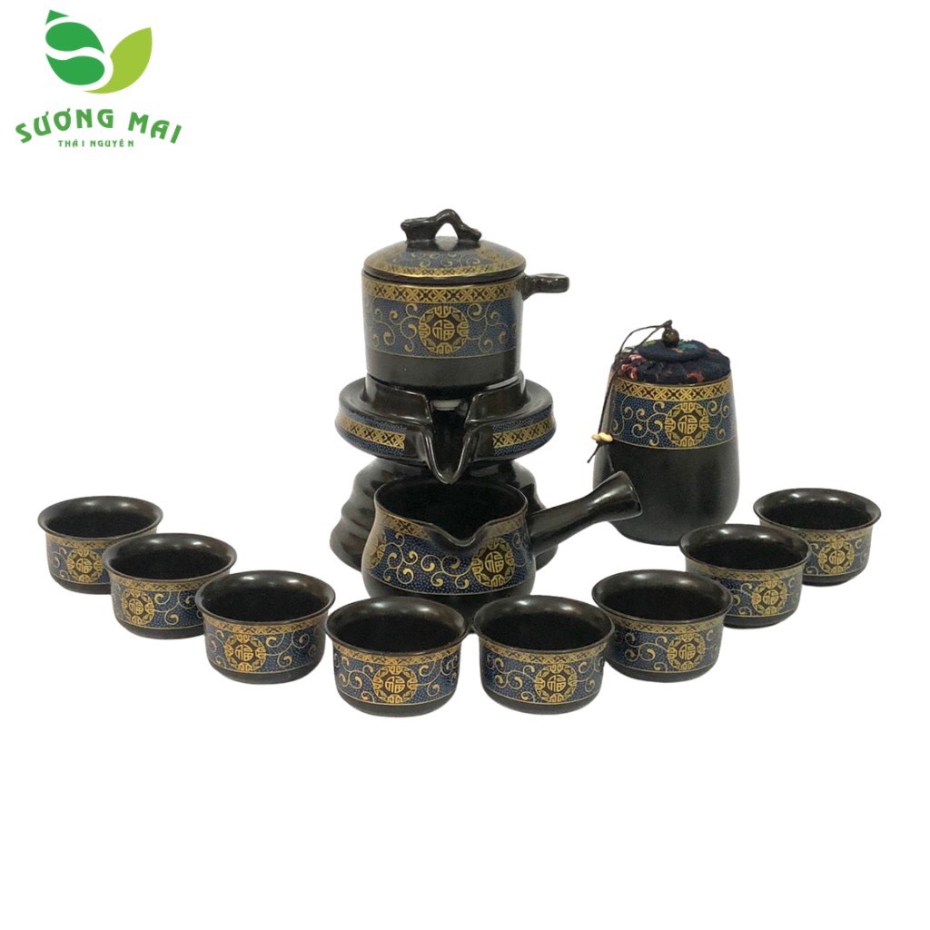 Bộ ấm chén cối xay SM003- 12 món