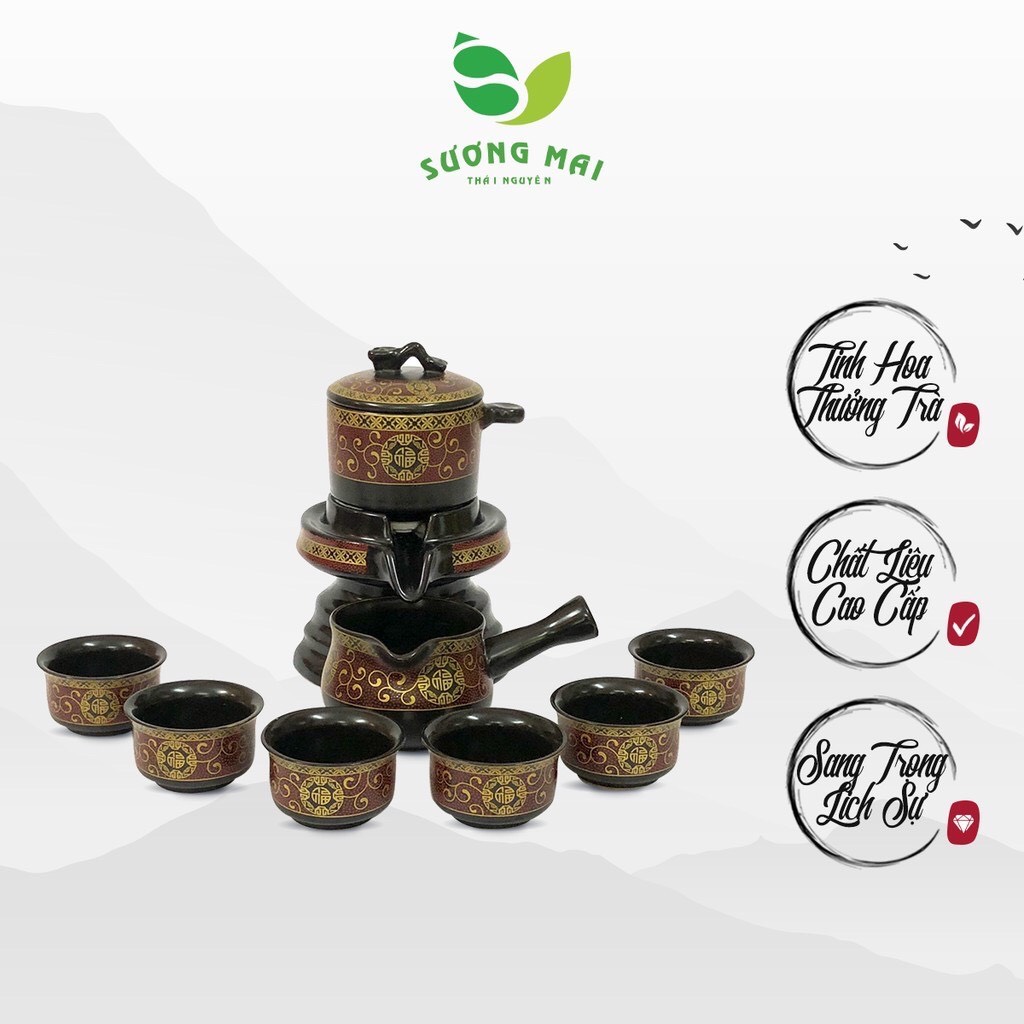 Bộ ấm cối xay SM002- 9 món