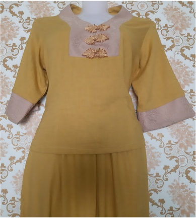 Đồ lam đi Chùa (Ngọc Linen)- Size M