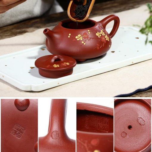 Ấm Thạch Biều Hoa Đào- SP013108