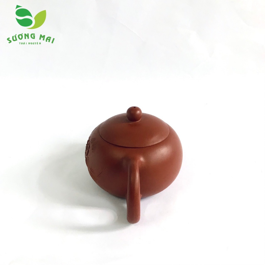 Ấm tử sa Tây thi - hoa mẫu đơn 200ml