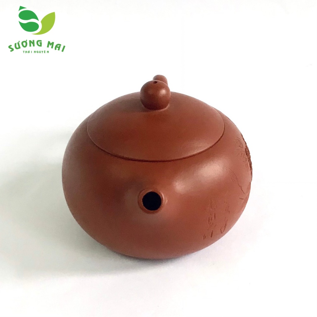 Ấm tử sa Tây thi - hoa mẫu đơn 200ml