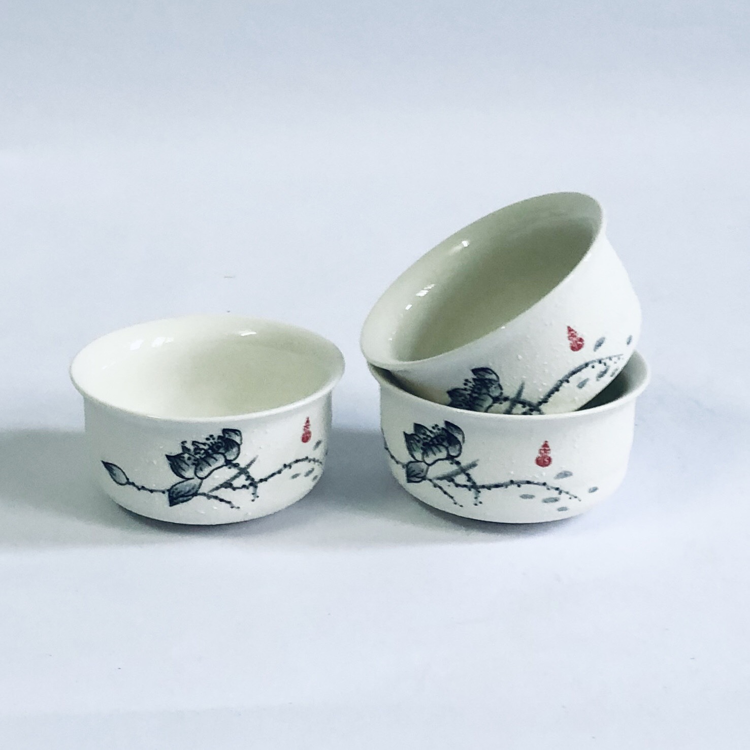 Bộ ấm chén pha trà định châu hoa sen 