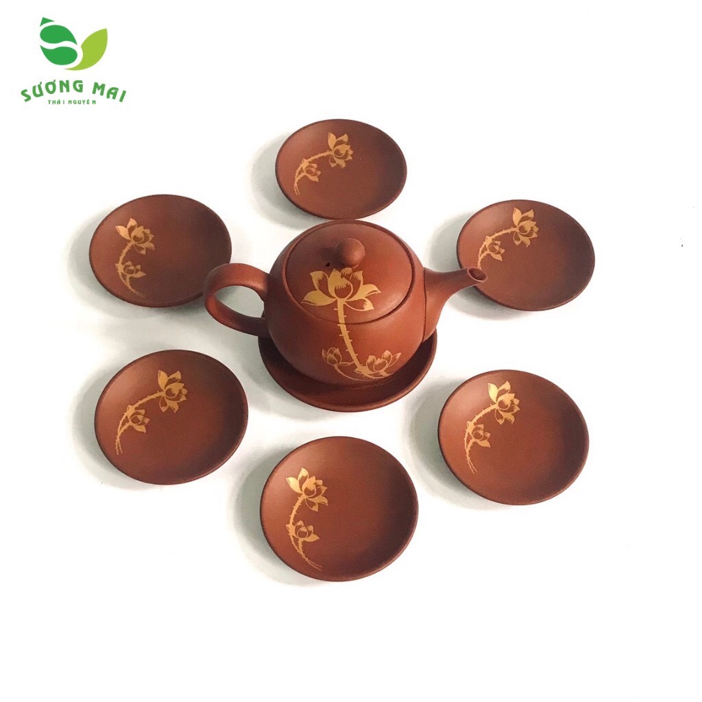 Bộ ấm chén Kim Liên Phát Lộc