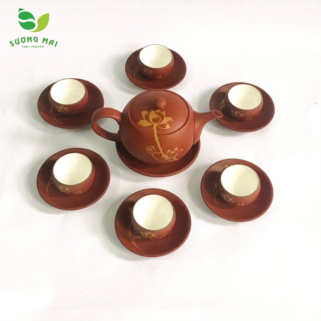 Bộ ấm chén Kim Liên Phát Lộc