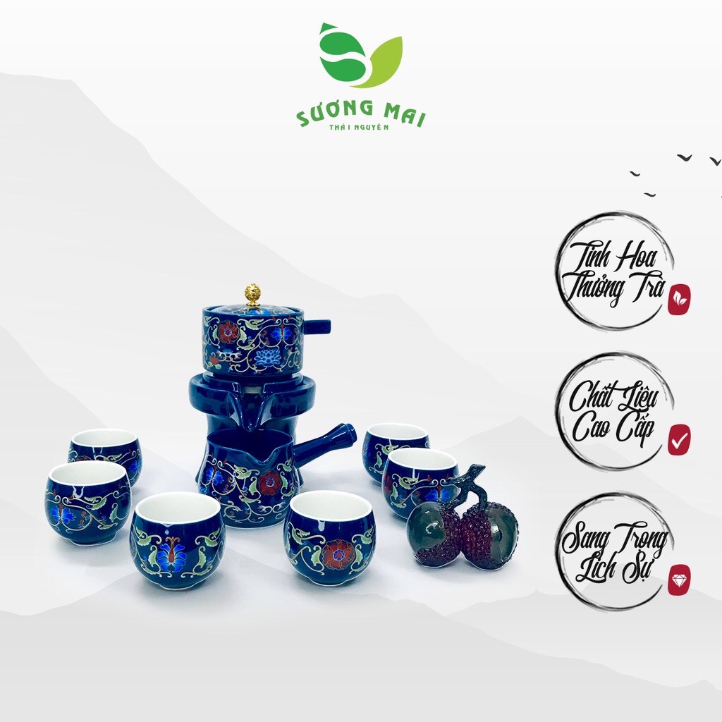 Bộ ấm chén cối xay 9 món SM014