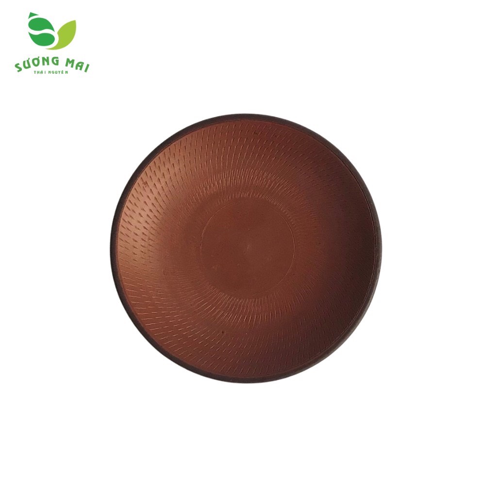 Bộ ấm chén Sương Mai Bát Tràng Son Đỏ 