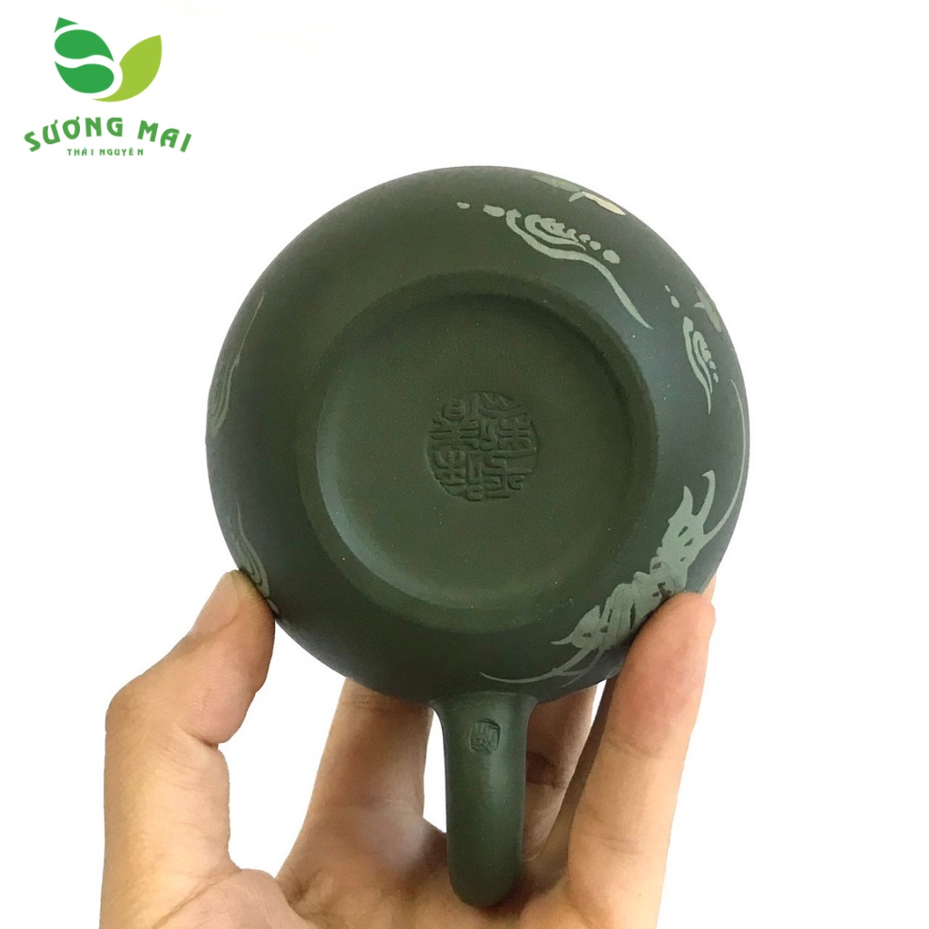 Ấm Tây Thi lục sa Sen Vịt 200ml