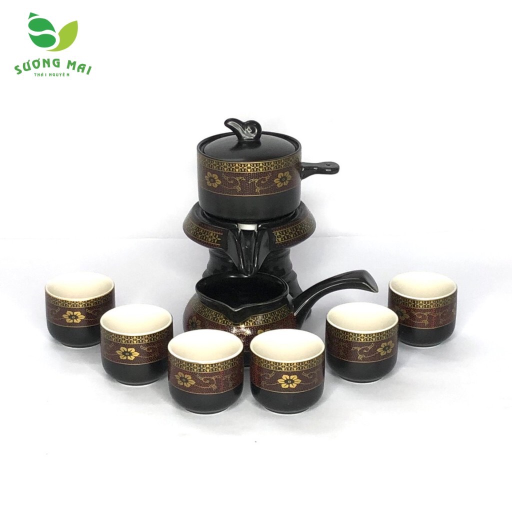 Bộ ấm chén SM012 Hoa Cẩm Đỏ-9 món