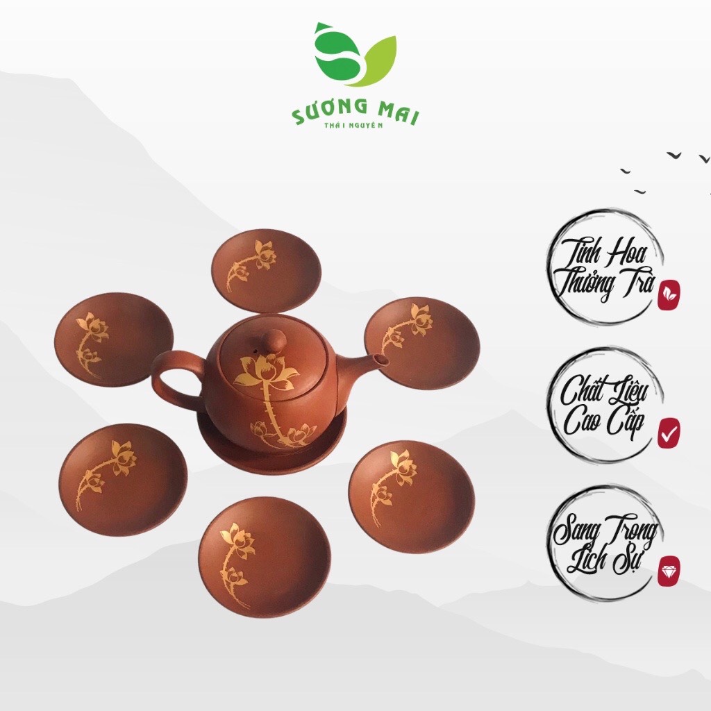 Bộ ấm chén Kim Liên Phát Lộc