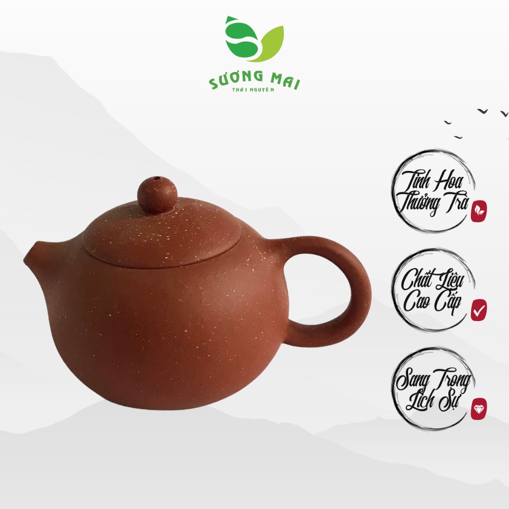 Ấm tử sa Tây thi - huyết long sa 200ml