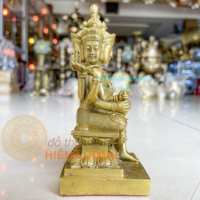 Tượng Phật Tứ Diện Bằng Đồng Nhỏ