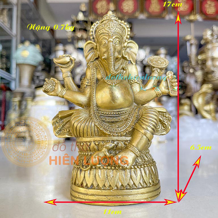 Tượng phật voi Ganesha Bằng Đồng