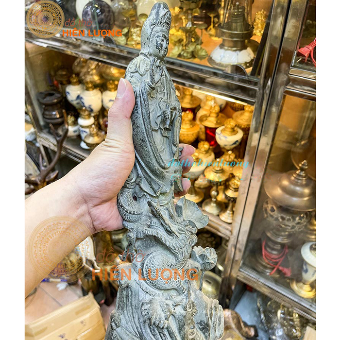 Tượng Phật Bà Cưỡi Rồng Giả Cổ