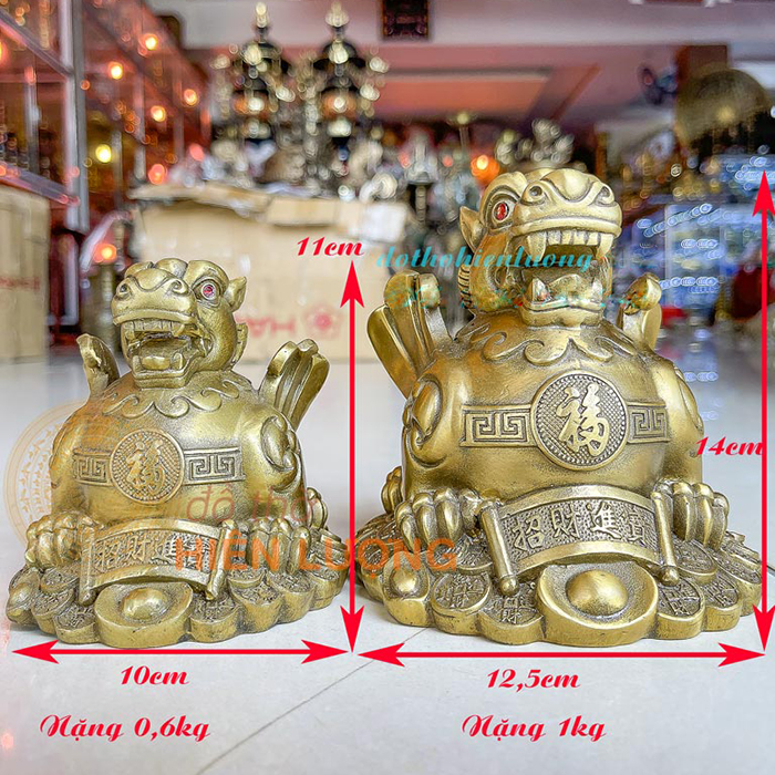 Tỳ Hưu Chữ Phúc Ngồi Bệ Tiền To