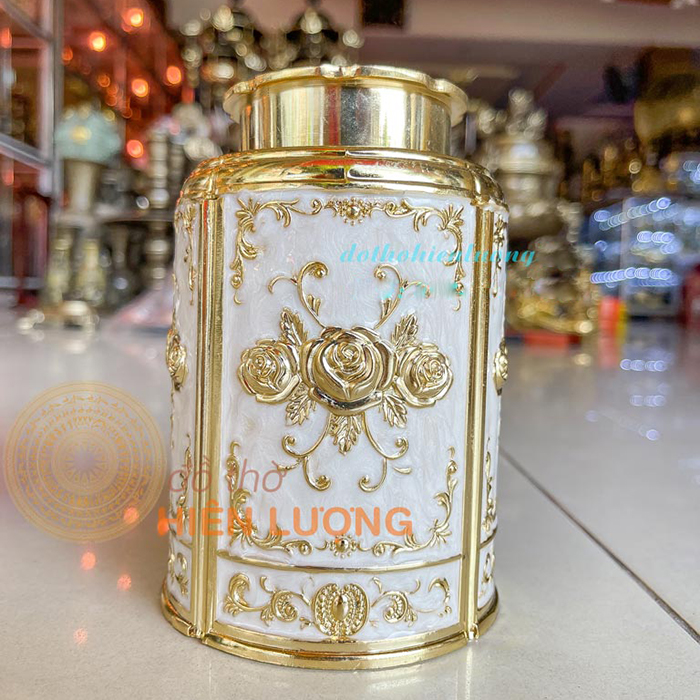 Hộp Đựng Chè Bằng Hợp Kim Mẫu 4