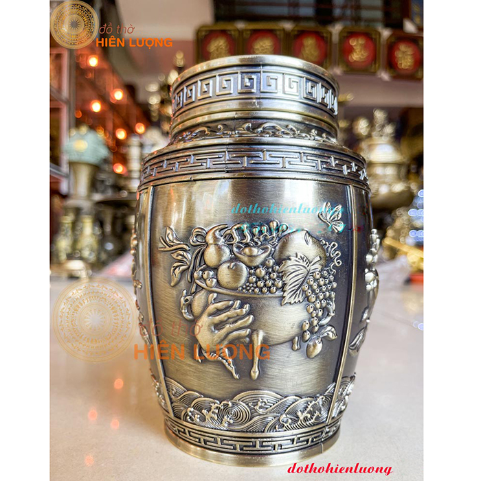 Hộp Đựng Chè Bằng Hợp Kim Mẫu 2