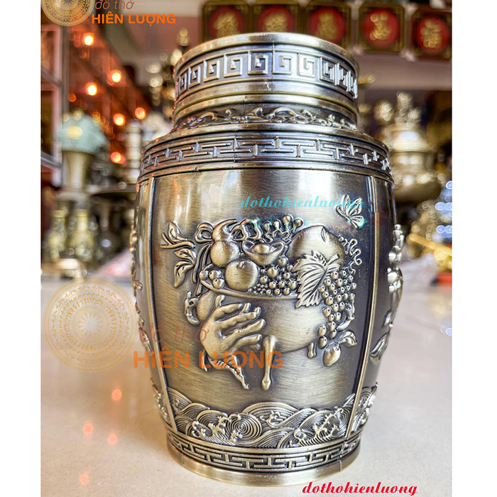 Hộp Đựng Chè Bằng Hợp Kim Mẫu 2