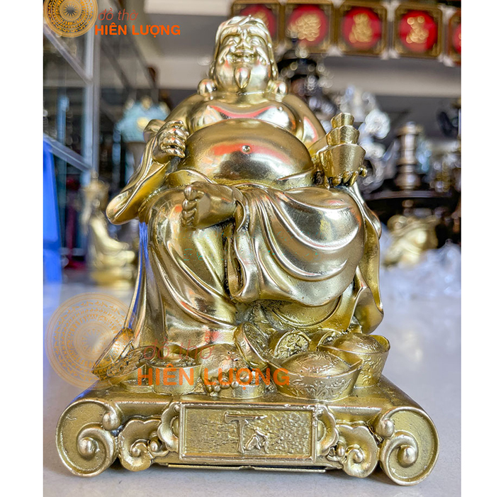 Thần Tài Thổ Địa Vàng Bóng Bằng Đồng
