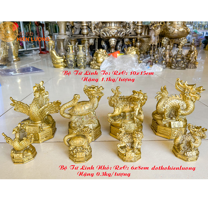 Bộ Tượng Tứ Linh To