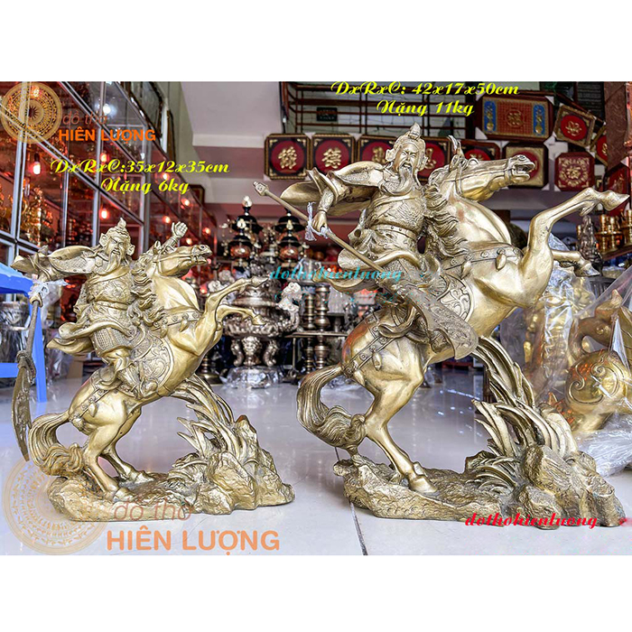 Tượng Quan Công Cưỡi Ngựa - Nhỡ