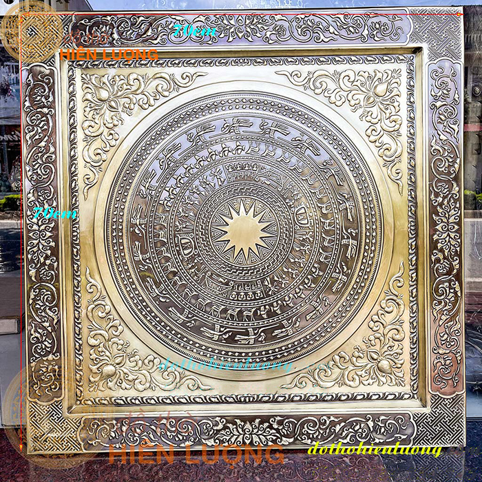 Tranh Treo Mặt Trống Đồng Liền Tấm