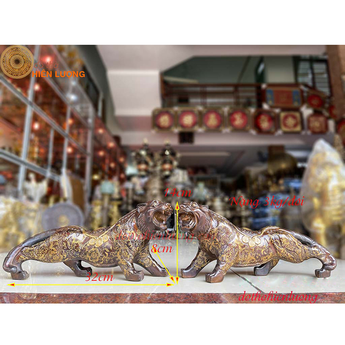 Tượng Hổ Tài Lộc Bằng Đồng Phong Thủy