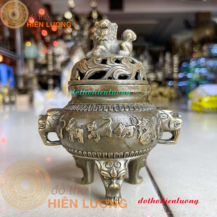 Lư Đốt Trầm Giả Cổ Trầm 12 con giáp