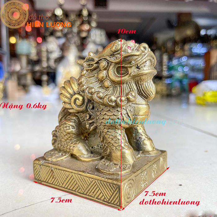 Kì Lân Ngồi Bệ Vuông Phong Thủy