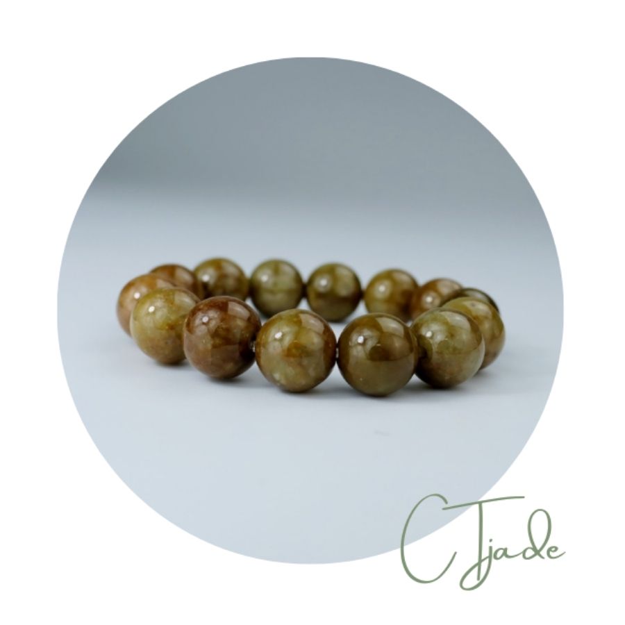 2105107 Trang sức phong thủy hộ mệnh CTjade vòng tay đá Cẩm thạch thiên nhiên