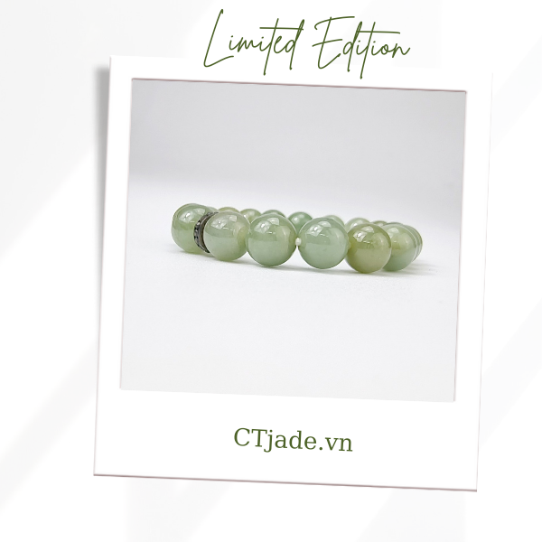 2110134  Trang sức phong thủy hộ mệnh CTjade vòng tay đá Cẩm thạch thiên nhiên