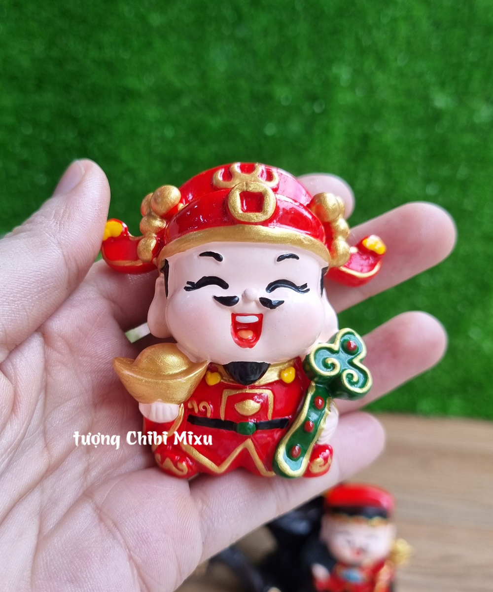 Bộ Ngũ Tài 6cm cao cấp kèm chân đế Tài Lộc Phát