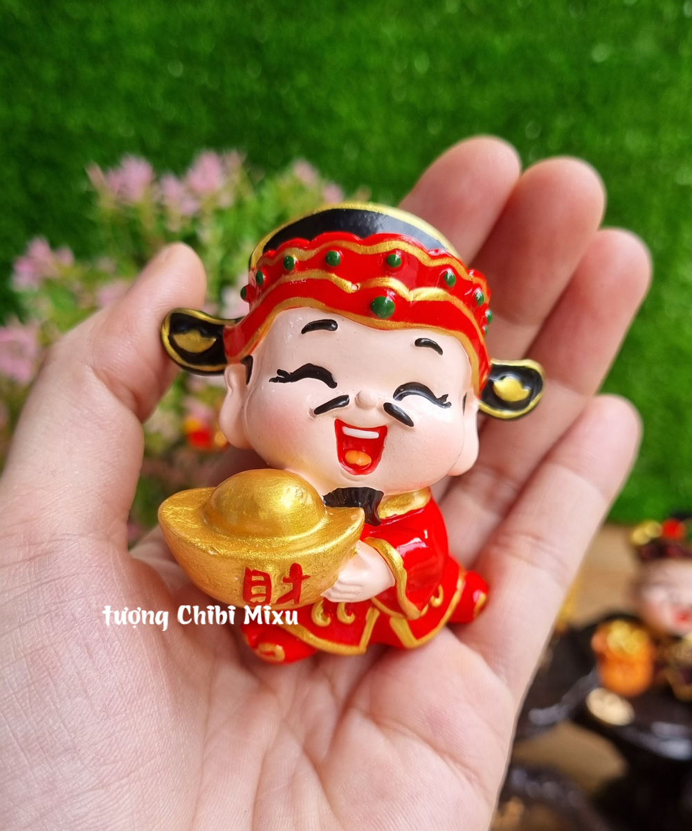 Bộ Ngũ Tài 6cm cao cấp kèm chân đế Tài Lộc Phát