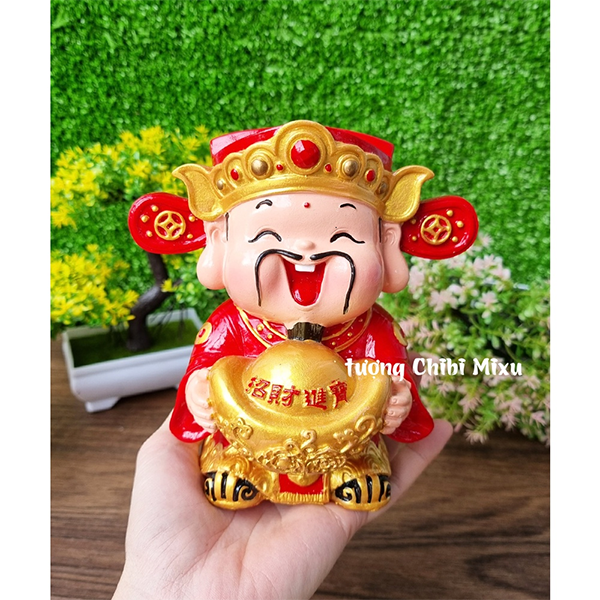 Tượng Thần Tài may mắn size 13cm - 14cm