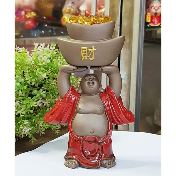 Tượng Di Lặc tử sa mẫu đứng