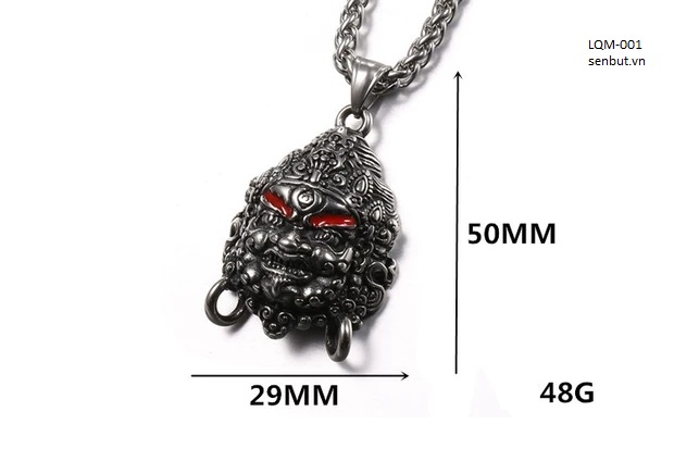 Amulet mặt đeo Hoàng Thần Tài Dzambala ban phát sự thịnh vượng may mắn
